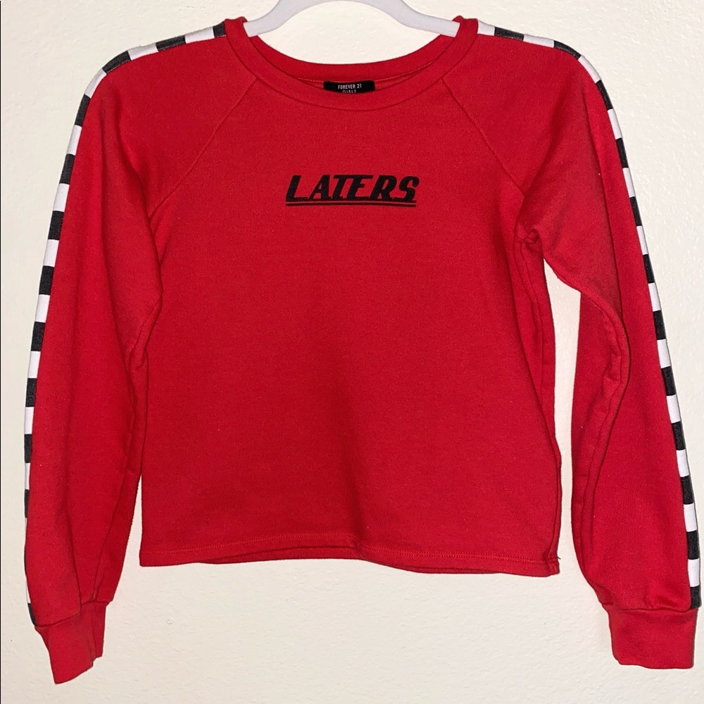 Red forever 21 Sweater shirt
